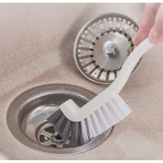Omocha | Angled Cleaning Brush แปรงขัดสะดืออ่างล้างจาน แปรงปลายงอ ขัดซอกอ่าง