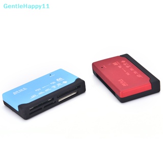 Gentlehappy All in One เครื่องอ่านการ์ดความจําภายนอก USB SD Mini MMC XD CF MS