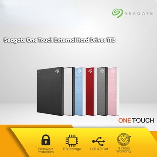 [ของแท้ 100%] Seagate One Touch ฮาร์ดดิสก์ภายนอก แบบพกพา พร้อมรหัสผ่าน รับประกัน 3 ปี