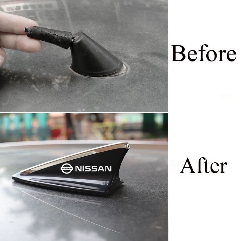 เสาอากาศติดหลังคารถยนต์ ลายครีบฉลาม สําหรับ Nissan almera Navara Terra Leaf Mrach Note GT-R 370Z Patrol Serena X-Trail - รูปที่ 5