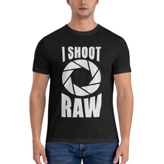 เสื้อยืด พิมพ์ลาย I Shoot Raw Design แบบกําหนดเอง