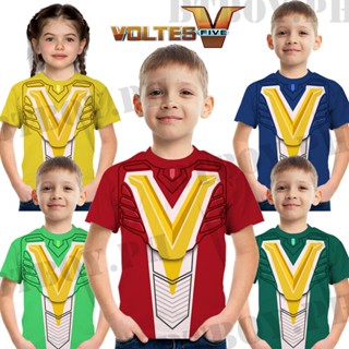 เสื้อยืด พิมพ์ลายเกม Voltes V Legacy แฟชั่นสําหรับเด็กผู้ชาย อายุ 3-13 ปี