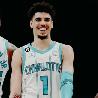 เสื้อกีฬาบาสเก็ตบอล แขนกุด ลายทีม Charlotte Hornet Jersey No.1 LaMelo 22-23 Season สําหรับผู้ชาย