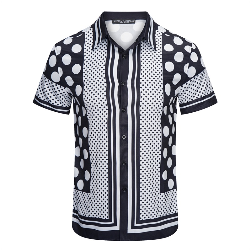 Do-lce&gabb-ana88-ใหม่ เสื้อเชิ้ตแฟชั่น พิมพ์ลาย สไตล์สตรีท คลาสสิก