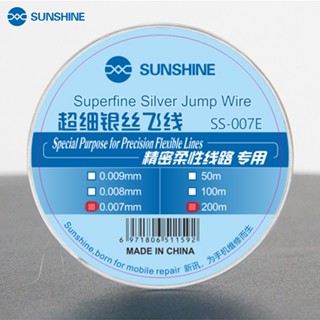 Sunshine SS-007E สายลวดเงิน 0.007 มม. 0.009 มม. ยืดหยุ่น