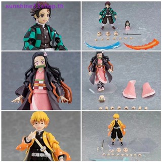 Sunshop ฟิกเกอร์ Demon Slayer Kamado Nezuko Figma 508-DX Tanjiro 498-DX Zenitsu 522-DX 1 ชิ้น