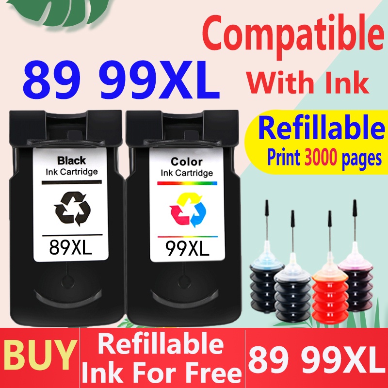 ตลับหมึกสี สําหรับเครื่องพิมพ์ Canon Pixma PG-89 PG 89 CL-99 CL99 Canon E560 Pixma