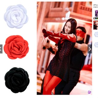 แหวนนิ้วมือ รูปดอกไม้ Blackpink Jisoo ME Solo Tangan Camelia แบบปรับได้ 2 ชิ้น