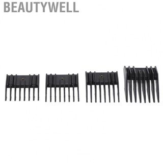 Beautywell Hair Clipper Guard  Hair Clipper Guide Comb Wear Resistant Compact Portable Safe Stable 4pcs ABS Alloy  for Hair Salon for Home