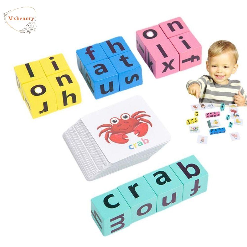 Educational Toys 89 บาท Mxbeauty เกมการ์ดไม้ ตัวอักษรภาษาอังกฤษ ของเล่นเสริมการเรียนรู้ สําหรับเด็ก Mom & Baby