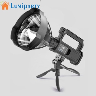 Lumiparty ไฟฉายสปอตไลท์ Led ขนาดเล็ก แบบพกพา กันน้ํา พลังงานสูง ชาร์จ Usb พร้อมขาตั้ง