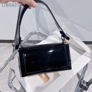 Libra312 กระเป๋าสะพายไหล่เดียว Fashionable Patent Leather Premium Hottie Style Underarm Bag