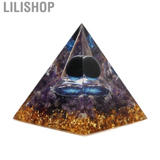 Lilishop Exquisite Crystal Pyramid Power Stone For Desks Living Room  And Bedroom