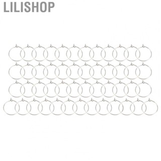 Lilishop 50X 20mm Bulk Hoop Earrings Stainless Steel DIY    Glass