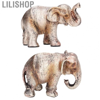 Lilishop Elephant Figurine Beautiful Symbolic Meaning Elephant Statue for Hotel for Office for Home