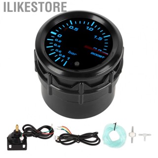 Ilikestore Boost Gauge 52mm  Boost Meter Pointer Round with  for Gasoline Modified Cars