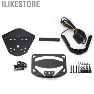 Ilikestore Motorcycle License  Holder Practical Set Tail License  Mount with Lamp for Motorbike