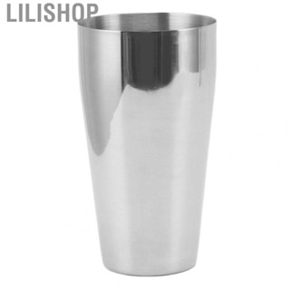 Lilishop Milkshake Mixing Cup  Stainless Steel Unbreakable Metal Cup Multi Function  for Bar