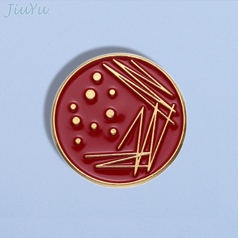 Creative Graffiti เคลือบ Pins สวยสีแดงวิทยาศาสตร ์ เข ็ มกลัดเครื ่ องประดับอุปกรณ ์ เสริม Lapel Badge ของขวัญสําหรับเพื ่ อน