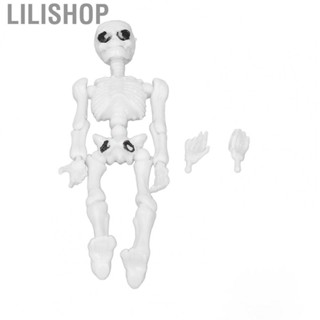 Lilishop Human Skeleton Model  Plastic Educational Human Skeleton Toy Reduce Anxiety Hard Wearing  for Office