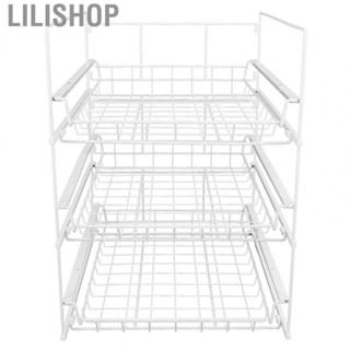 Lilishop Storage Rack Three Layer Detachable Wardrobe Shelf Kitchen  Drying RE