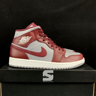 Air Jordan 1 Mid Cherrywood Red / Cement EXUS