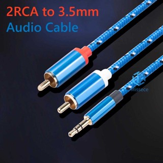 Rca สายเคเบิล HiFi 3.5 มม. เป็น 2RCA สําหรับเครื่องขยายเสียงโฮมเธียเตอร์ [Missece.th]