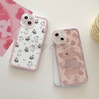 เคสโทรศัพท์มือถือแบบนิ่ม ลายกระต่าย สําหรับ Samsung Galaxy S23 Ultra S23+ S22 Ultra S22+ S21+ plus S21 Ultra S21 FE S20 Ultra S20+ Note 20 Ultra J2 Prime Grand Prime G530 M52 M23 A33 A53 A73