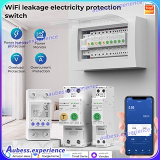 Tuya Smart Wifi Leakage Protection Switch รีโมทคอนโทรลในครัวเรือน 220v Over-undervoltage Leakage Reclosing Wifi Meter experth