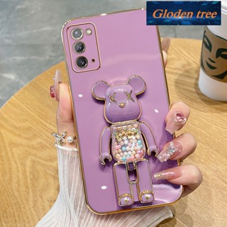 เคสโทรศัพท์มือถือ ซิลิโคนนิ่ม กันกระแทก ลายต้นไม้ Gloden สําหรับ samsung note 20 plus note 20