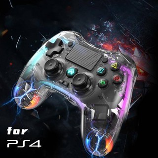 Bt RGB จอยสติ๊กควบคุมเกม แบบไร้สาย สําหรับ PS5 PS4 Slim Pro PC Console Joysticks