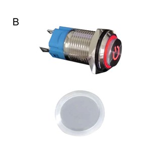Rich2.br สวิตช์ปุ่มกดโลหะ กันน้ํา 16 มม. พร้อมไฟ LED ความสว่างสูง