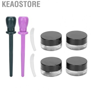 Keaostore Gel Eyeliner  Professional Spatula Makeup Tool Silicone Eyeliner Applicator for Home Travel