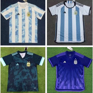 เสื้อกีฬาแขนสั้น ลายทีมชาติฟุตบอล Argentina 2021 2022 2023