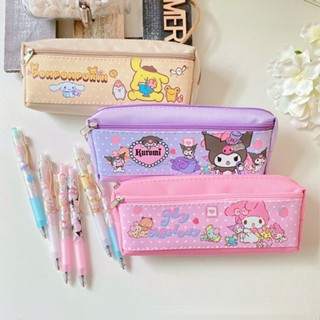 กระเป๋าดินสอ ขนาดใหญ่ จุของได้เยอะ ลาย Sanrio น่ารัก สําหรับใส่เครื่องเขียนเด็ก