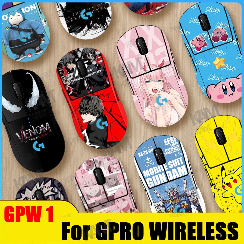 Kam เหมาะสำหรับ Logitech GPRO WIRELESS วัสดุเคลือบด้านเมาส์สติกเกอร์ป้องกันเหงื่อเมาส์สติกเกอร์กันลื