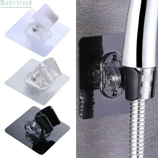 【Big Discounts】Shower Head Holder 7.2*7.2cm Black Transparent White Adjustable Self-adhesi#BBHOOD