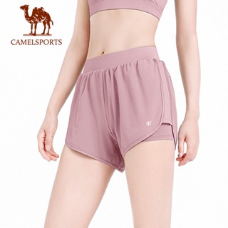 CAMEL SPORTS กางเกงขาสั้น เอวสูง ยางยืด ลําลอง ฤดูร้อน วิ่ง ออกกําลังกาย ยิม ชายหาด สําหรับผู้หญิง