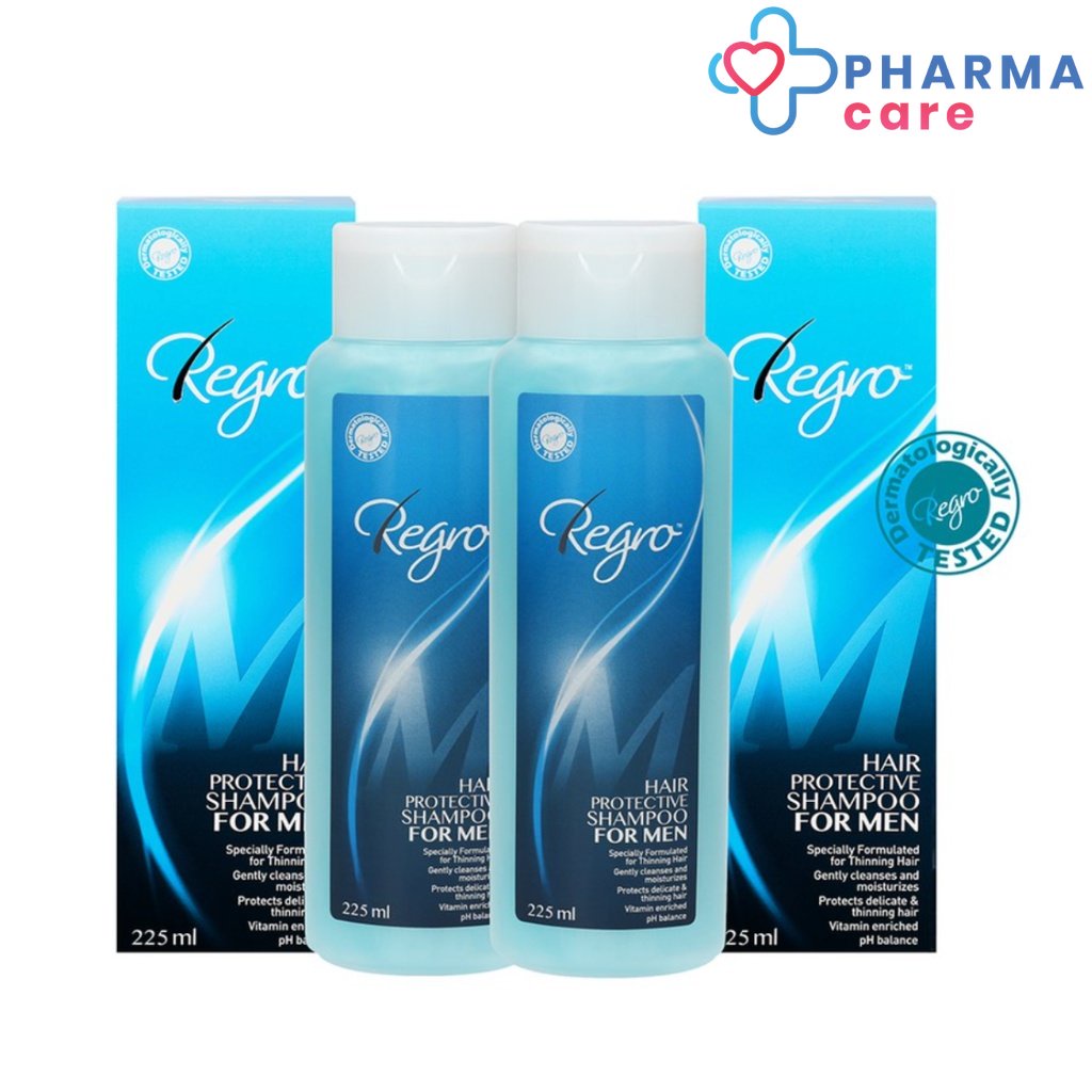 (แพค 2 ขวด) Regro Shampoo for Men รีโกร แชมพู ฟอร์ เมน.225 ml. [PC]