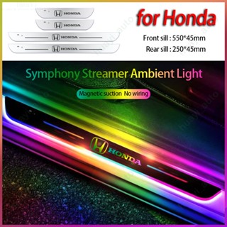 【Dynamic Upgrade】แผ่นกันรอยขีดข่วนประตูรถยนต์ สําหรับ Honda Symphony Welcome Light City Hrv Civic Wrv Brio BRV