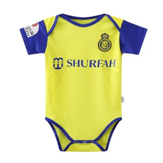 ใหม่ ลูกฟุตบอล onesie Al-Nassr Baby Ronaldo 7