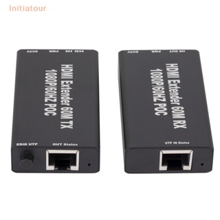 [Initiatour] ตัวขยายสัญญาณเครือข่าย HDMI เป็น RJ45 LAN Cat5E 6 1080P HD