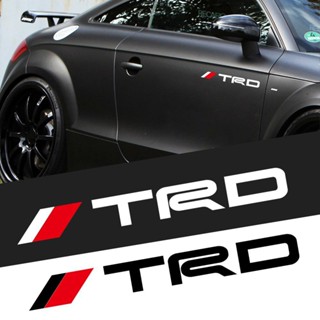 สติกเกอร์โลโก้ Toyota TRD สําหรับติดตกแต่งประตูรถยนต์ 2 ชิ้น