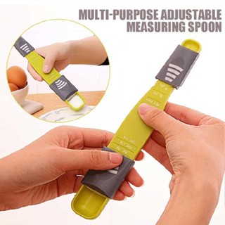 New 1pc Sliding Adjustable Multi Purpose Measuring Spoon Tool For Solid Liquid