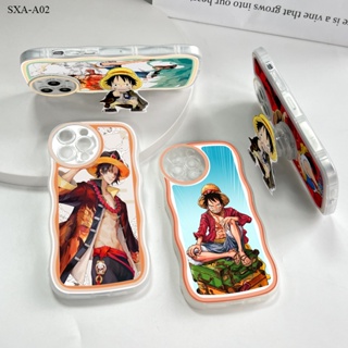 Compatible With Samsung Galaxy A02 A03 A03S A04 A04S Core เคสซัมซุง สำหรับ Case Luffy เคส เคสโทรศัพท์ เคสมือถือ Full Cover Soft Clear Phone Case Shockproof Cases【With Free Holder】