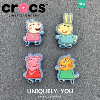 Jibbitz crocs charms หัวเข็มขัดรองเท้า อุปกรณ์เสริมรองเท้า Peppa Pig น่ารัก ตกแต่งหัวเข็มขัด