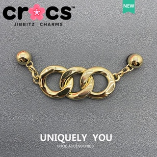 Jibbitz crocs charms หัวเข็มขัดรองเท้า อุปกรณ์เสริมรองเท้า โซ่โลหะ ตกแต่งหัวเข็มขัด DIY เครื่องประดับสร้างสรรค์