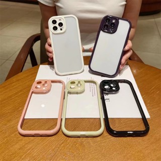 เคสโทรศัพท์มือถือ อะคริลิคใส พร้อมสีแคนดี้ สําหรับ Apple Iphone IP 7 Plus 8 Plus IP X XR XS Max IP11 11 Pro Max IP12 12Pro IP 12 Pro Max