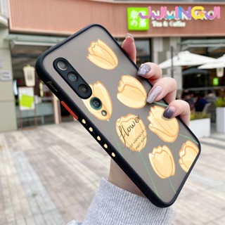 เคสซิลิโคนนิ่ม แบบใส ขอบสี่เหลี่ยม ลายดอกไม้สีเหลือง กันกระแทก สําหรับ Xiaomi 10 10 Lite 5G 10 Lite Zoom 10 Pro 10s 10 Ultra 10 Youth