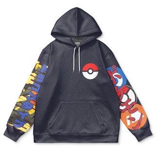 เสื้อกันหนาว มีฮู้ด ลายโปเกม่อน Garchomp แฟชั่นสตรีท